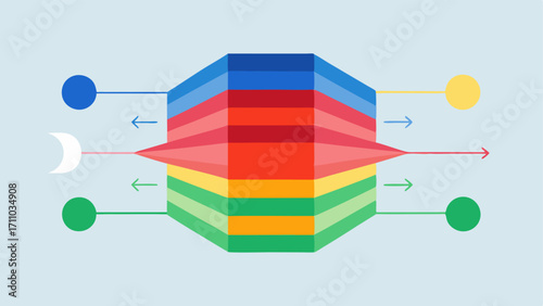 Color Spectrum Explanation An infographicstyle illustration of different light wavelengths red blue green with brief labels explaining their benefits for skin rejuvenation.