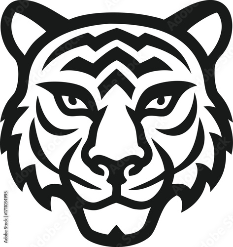 Tiger face vector