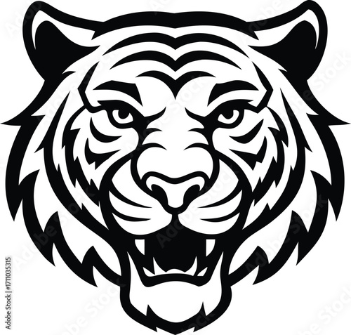 Tiger face vector