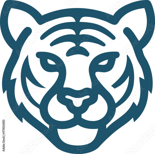 Tiger face vector