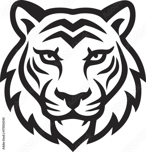 Tiger face vector