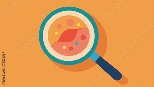 Detection of Results A conceptual image using a magnifying glass over the skin highlighting areas where nanoparticles are tightening the skin visibly.