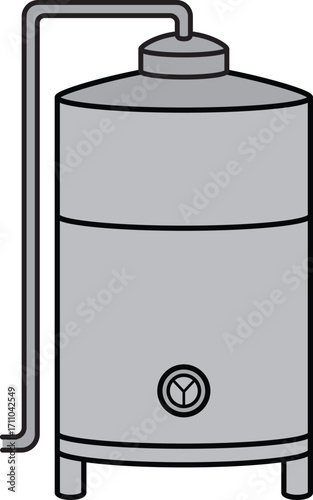 Wine Fermentation Tank Stainless Steel icon.