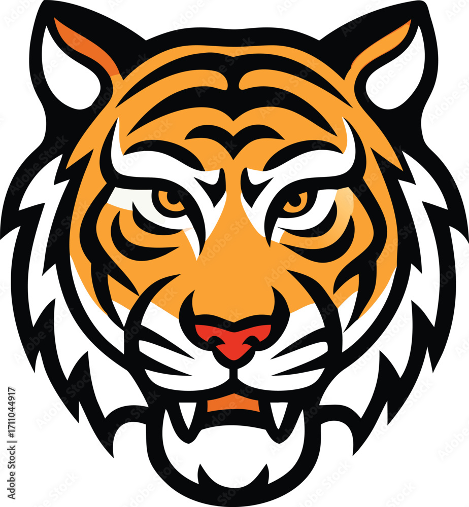 Obraz premium Tiger head vector for design