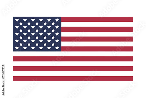 American flag waving gracefully symbolizing freedom patriotism and national pride vector