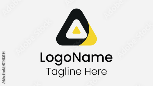 Media icon logo design, film media vector logo design.