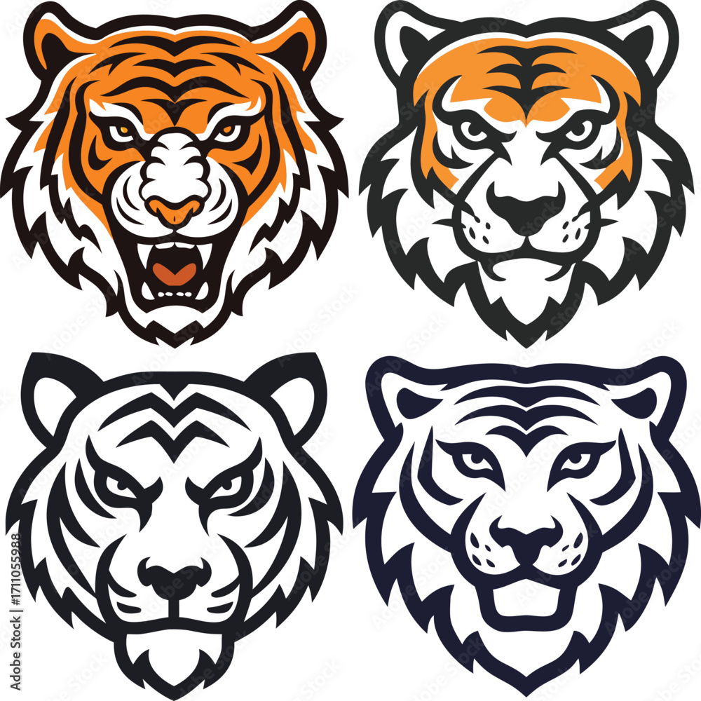 Obraz premium Tiger Head Vector