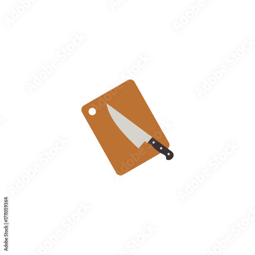 Cutting Board icon flat vector design.