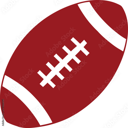Minimalist American Football Icon Vector Illustration