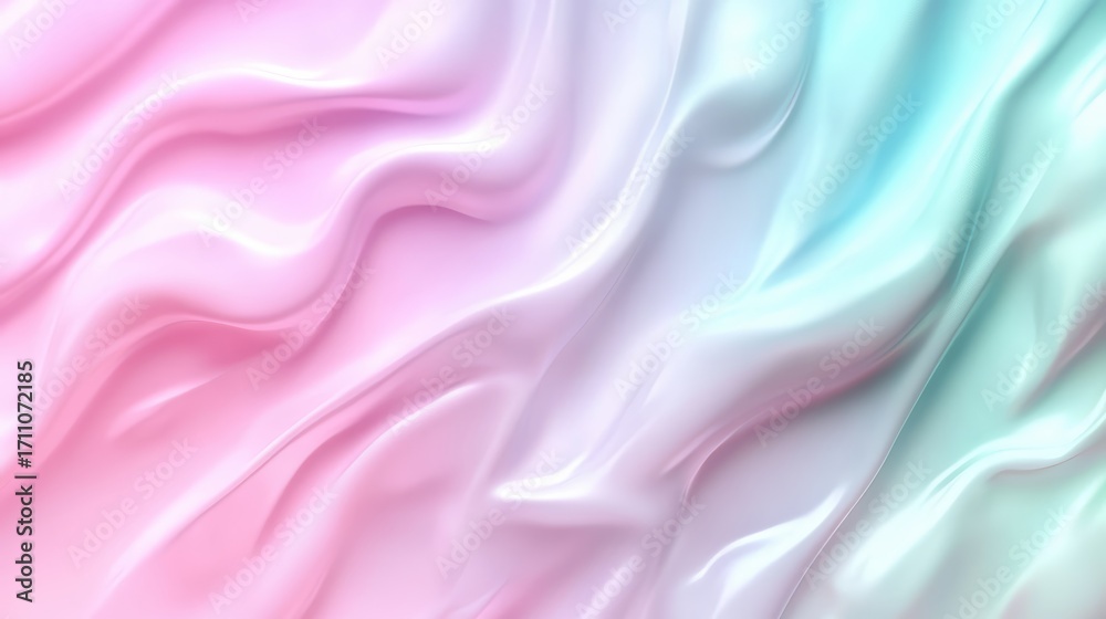 Fototapeta premium Gradient of pink, purple, and blue with a white line running through it. The colors blend seamlessly together, creating a smooth and flowing effect. The white line adds a pop of contrast