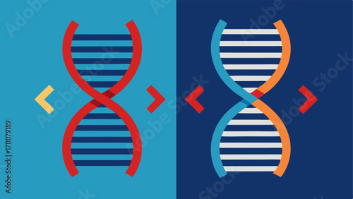 Editing Genes A sidebyside view of a DNA double helix before and after CRISPR editing illustrating the changes made to the genetic code using a highlighted editing tool.