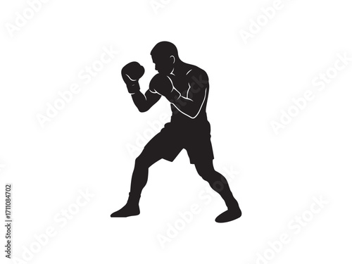Boxer vector  Silhouette