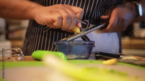 Homemade Shrimp Fried Rice Being Cooked in Kitchen - Series