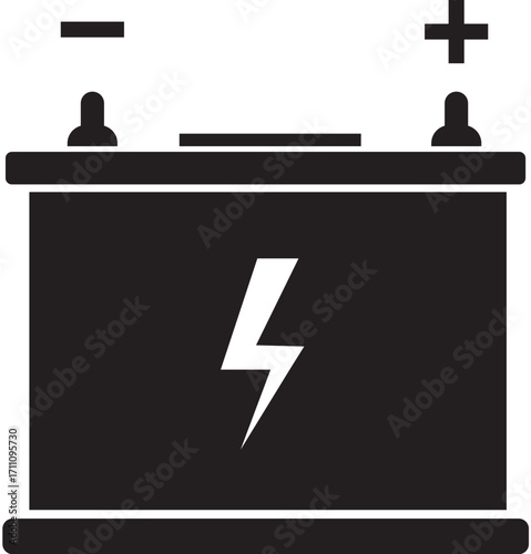 Car Battery Electrical Power Symbol