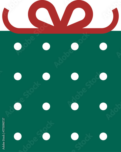 Geometric Gift Box with Polka Dots