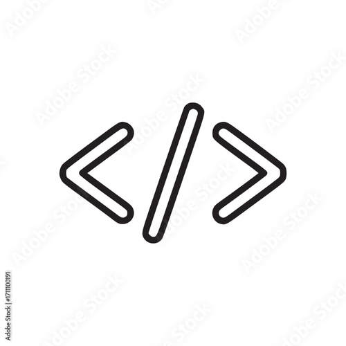 Vector art of code symbol code is a system of rules to convert information such as a letter, word, sound, image, or gesture, into another form or representation