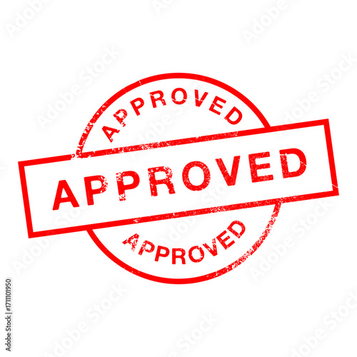 simple approved stamp element