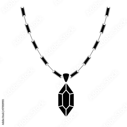 Shop elegant black gemstone pendant necklace jewelry fashion accessory for women girls stylish design