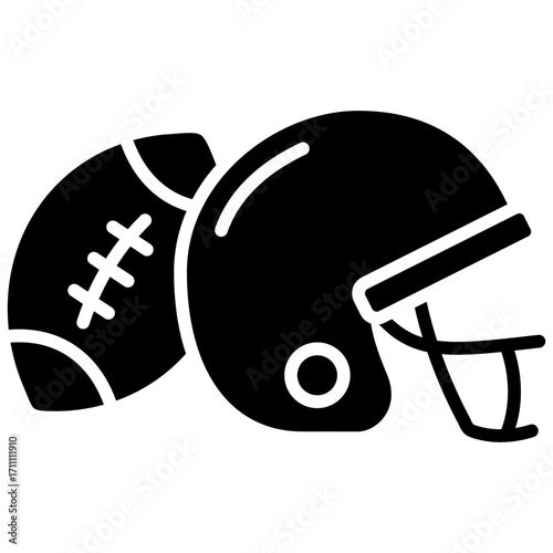 American Football glyph icon