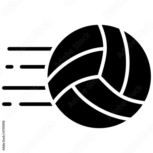 Volleyball glyph icon