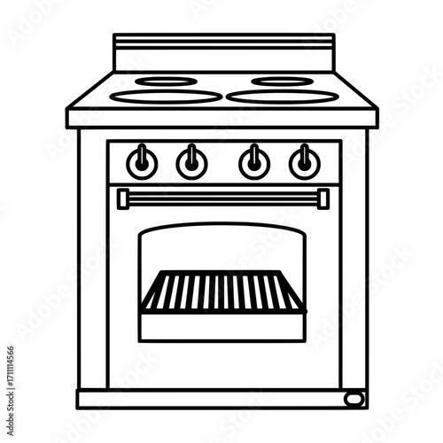 gas stove vector