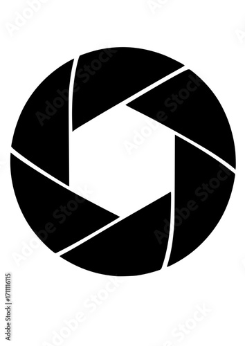 Camera Shutter Vector Icon for Photography