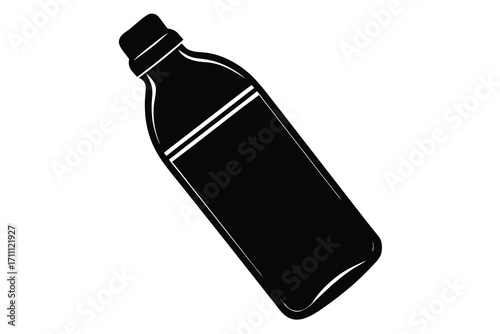 water bottle silhouette vector icon