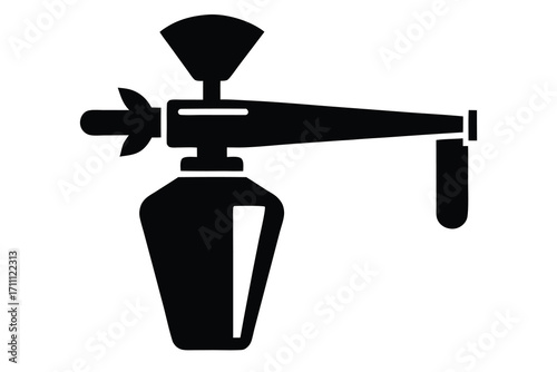 airbrush silhouette vector icon