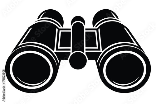 binoculars silhouette vector icon