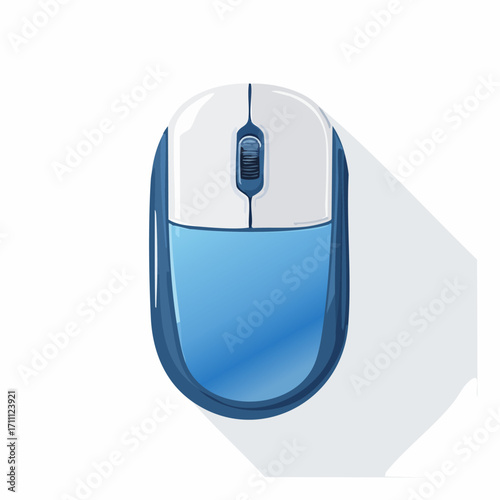 2D flat vector computer mouse illustration