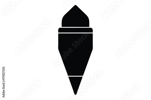 marker silhouette vector icon