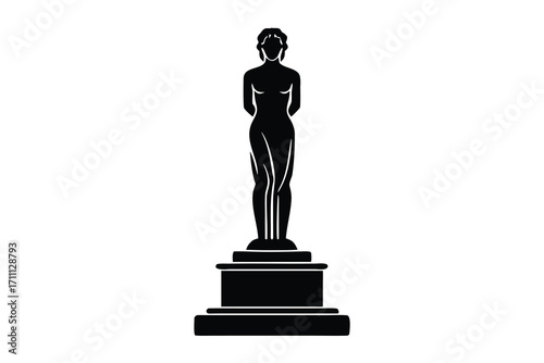 sculpture silhouette vector icon