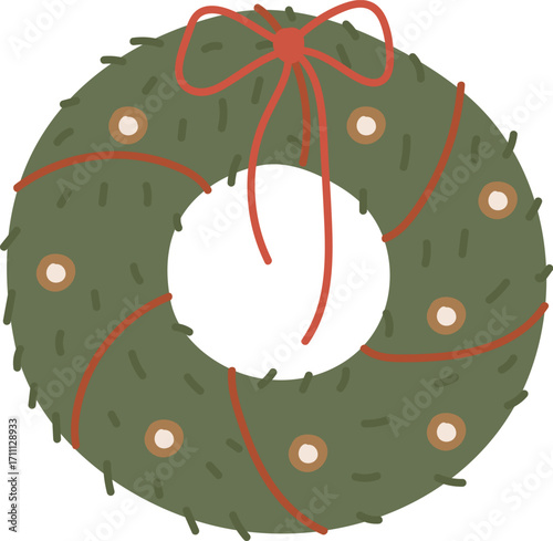 Festive Holiday Wreath with Bow