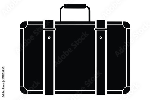 suitcase silhouette vector icon