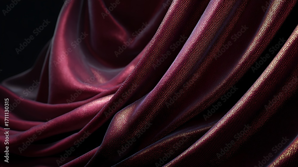 Obraz premium colored fabric wave texture background