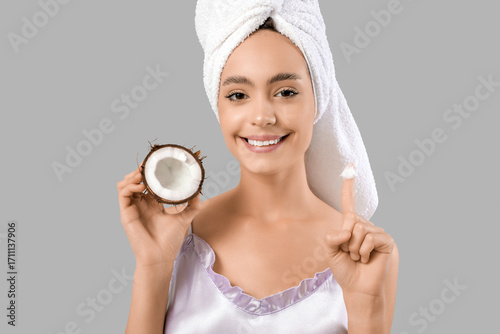 Beautiful young happy woman...