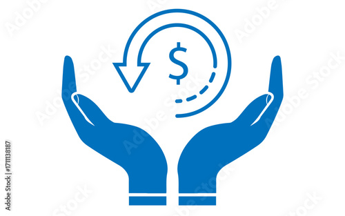 Two hands protecting dollar symbol, save dollar symbol png	