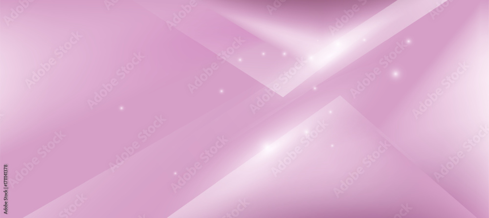 Fototapeta premium Abstract Pink Gradient Background with Geometric Shapes and Light Effects
