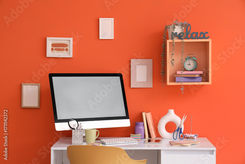 Inventor's workplace with b...