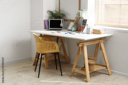 Inventor's workplace with b...