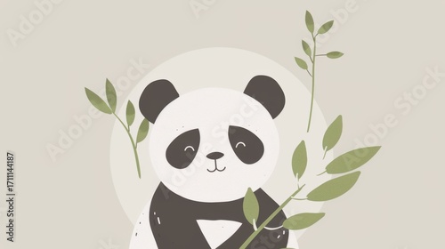 Cute Panda Cartoons: Vector Illustrations of Baby Pandas & Puppies for Cards