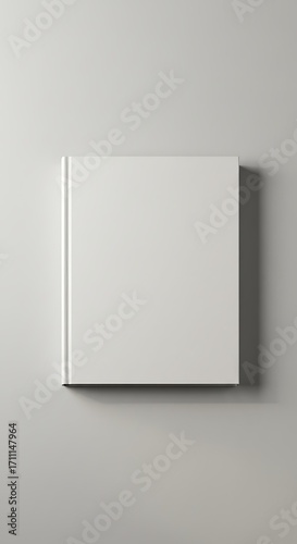 Clean, modern hardcover book mockup for your professional design projects and branding.