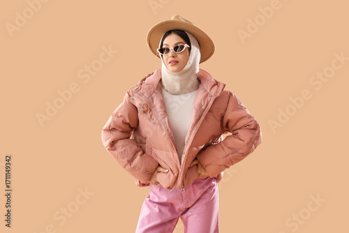 Fashionable young woman in ...