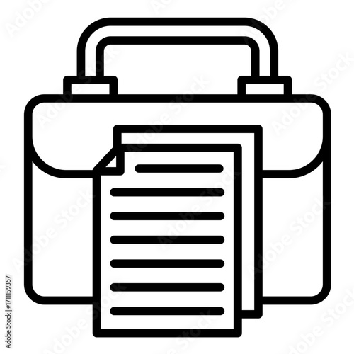 Suitcase  Icon Element For Design	