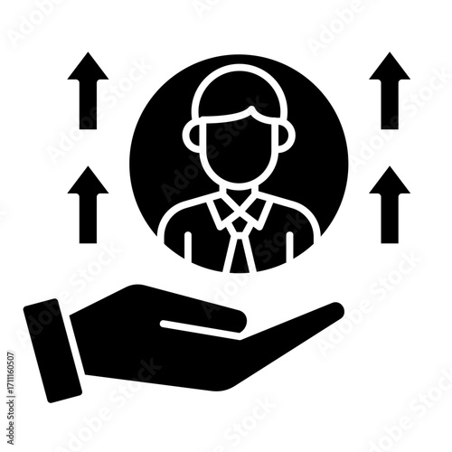 Increase  Icon Element For Design	
