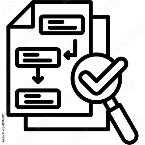 Internal Control line icon