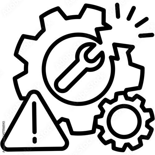Business Disruption line icon
