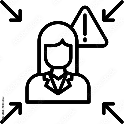 Human Error line icon