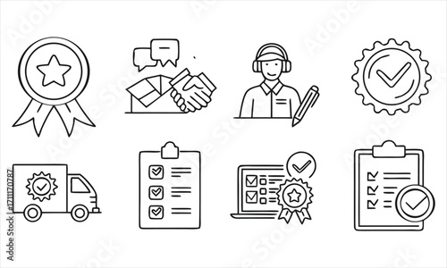 set of icons