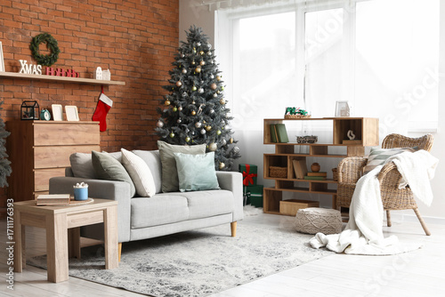 Cozy christmas living room ...